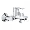 GROHE - BauLoop bateria wannowa ścienna 1-uchwytowa 2-otworowa zasięg wylewki: 168 mm chrom Longlife głowica ceramiczna 35 mm, StarLight chrom  23602001